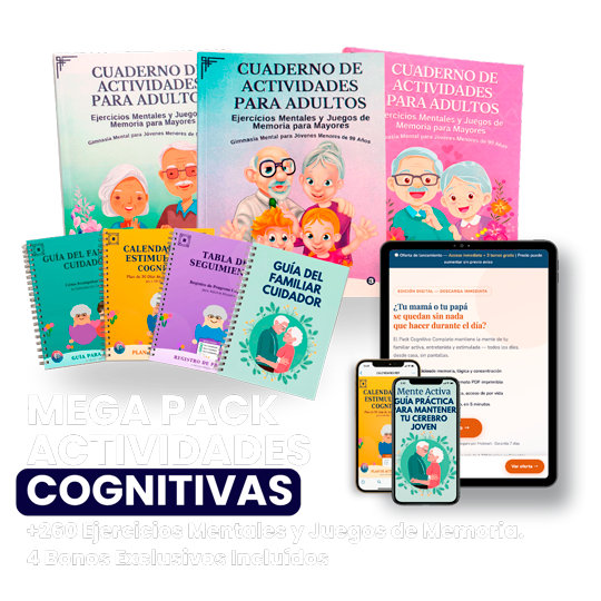Pack Cognitivo Completo — 3 cuadernos digitales