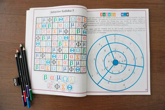 Libros de actividades cognitivas - producto real